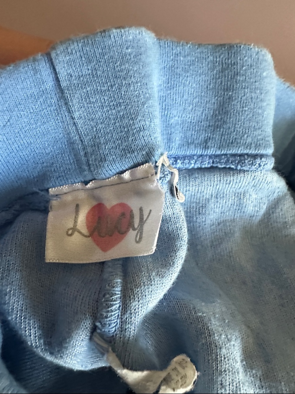 Lucy Blue Terry Cloth Drawstring Shorts - Picture 2 of 3